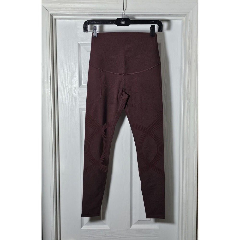 Fanka Body‎ Sculpt Leggings With Side Pocket Women's Small Burgundy/Maroon